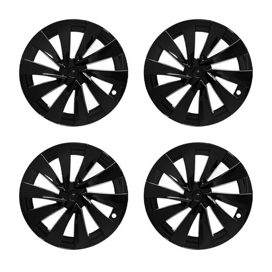 2025+ Tesla Model Y Juniper 20-Inch Helix Wheel Covers | Matte Black Finish | OEM Style