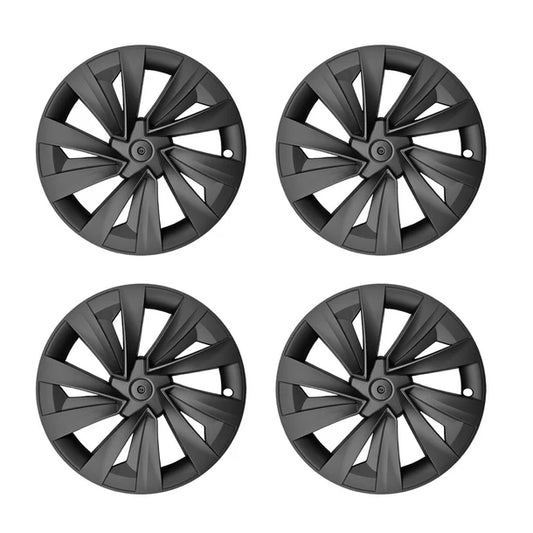 Tesla Model Y Juniper 19" Crossflow Wheel Covers 4PCS | Helix Style ABS Polymer Rim Protectors (2025+)