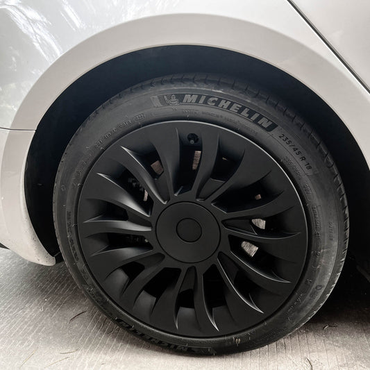 Uberturbine Aero Wheel Covers for Tesla 2024+ New Model 3 Highland 18’’ Photon Wheels