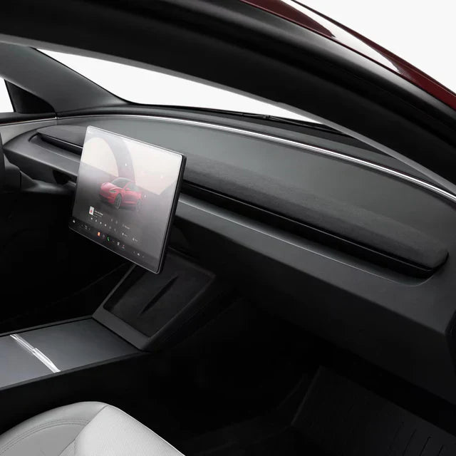 Tesla Introduces Premium Charcoal Suede Dashboard Upgrade for Model 3 and Model Y