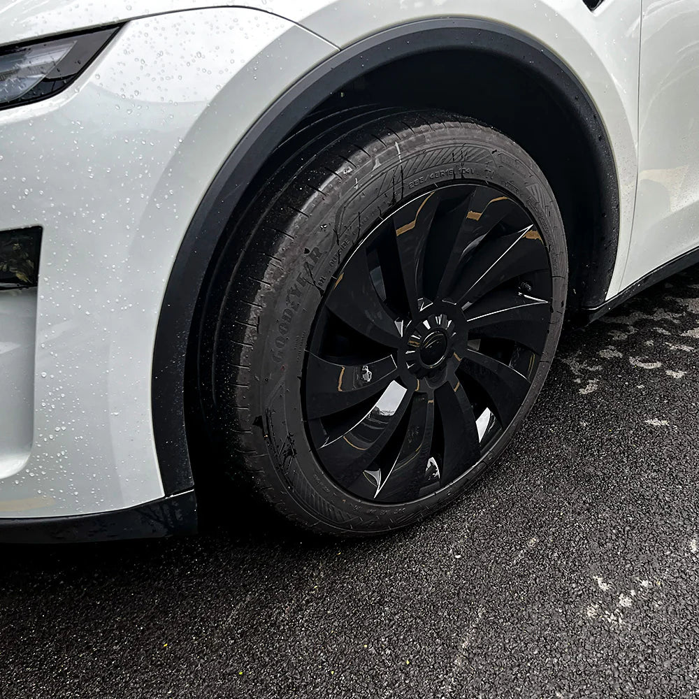 Tesla Model Y 19″ Uberturbine Wheel Covers – OEM-Fit, Aerodynamic & Range-Boosting Upgrade