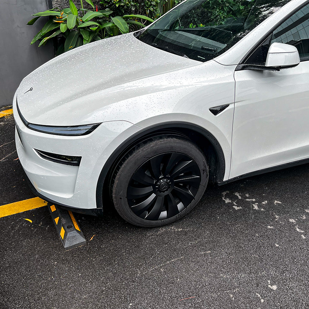 Tesla Model Y 19″ Uberturbine Wheel Covers – OEM-Fit, Aerodynamic & Range-Boosting Upgrade