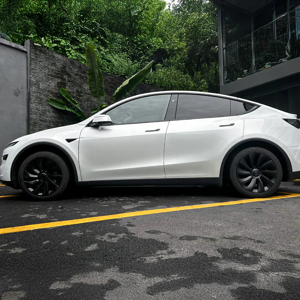 Tesla Model Y 19″ Uberturbine Wheel Covers – OEM-Fit, Aerodynamic & Range-Boosting Upgrade