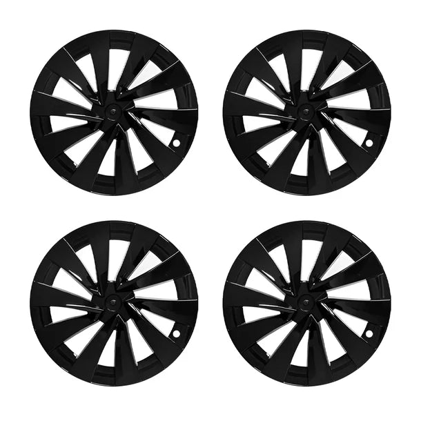 2025+ Tesla Model Y Juniper 20-Inch Helix Wheel Covers | Matte Black Finish | OEM Style