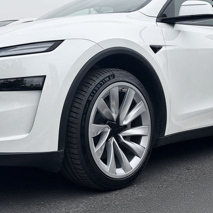 2025+ Tesla Model Y 20-Inch Helix Wheel Protectors | Premium ABS Curb Rash Guards | Easy Snap-On Installation