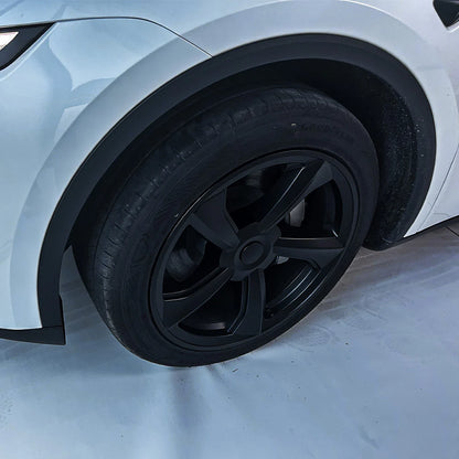 2025+ Tesla Model Y Juniper 19’’ Crossflow Wheel Cover Replacement | OEM-Style Black Rim Protectors