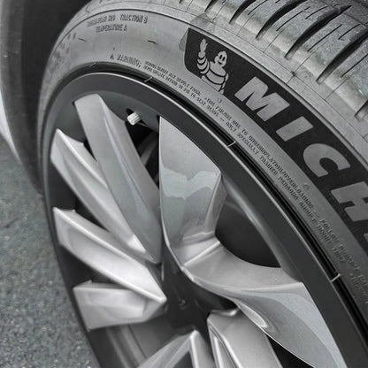 2025+ Tesla Model Y 20-Inch Helix Wheel Protectors | Premium ABS Curb Rash Guards | Easy Snap-On Installation