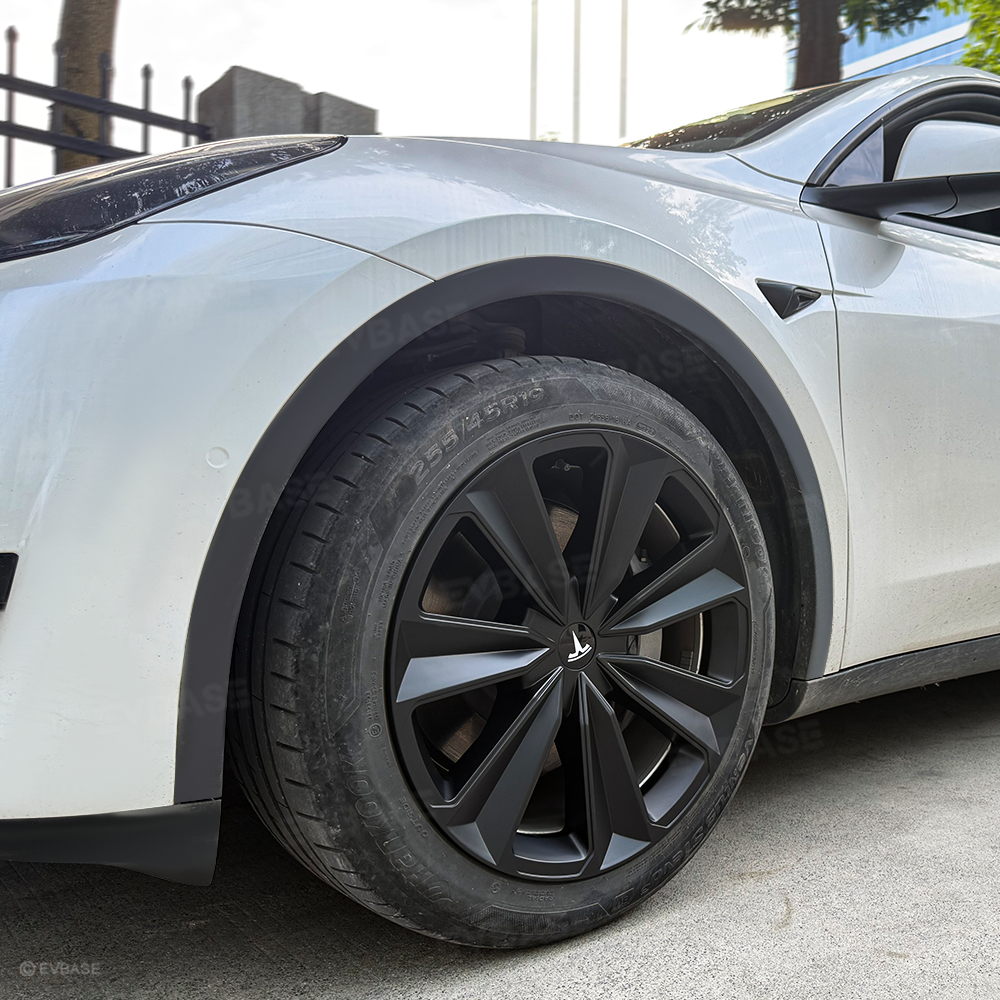 Tesla Logo Model 3 Y Wheel Hub Caps Center Cover Logo 4PCS