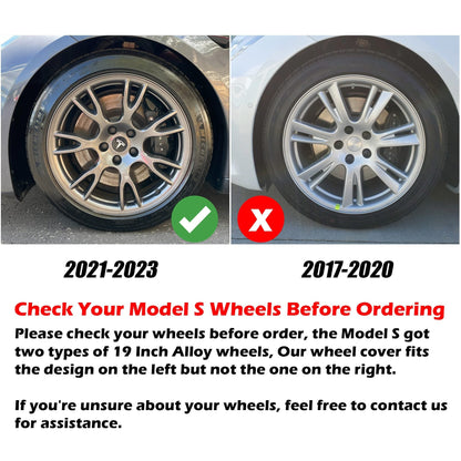 Wheel Cover For Tesla Model Y 19'' Gemini Wheels & Model S 19" Tempest Wheels - Arachnid Style
