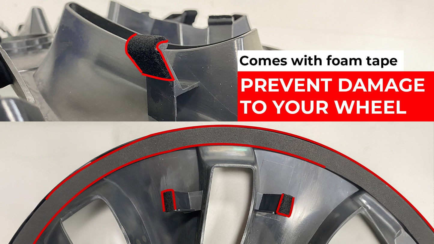 Wheel Cover For Tesla Model Y 19'' Gemini Wheels & Model S 19" Tempest Wheels - Arachnid Style