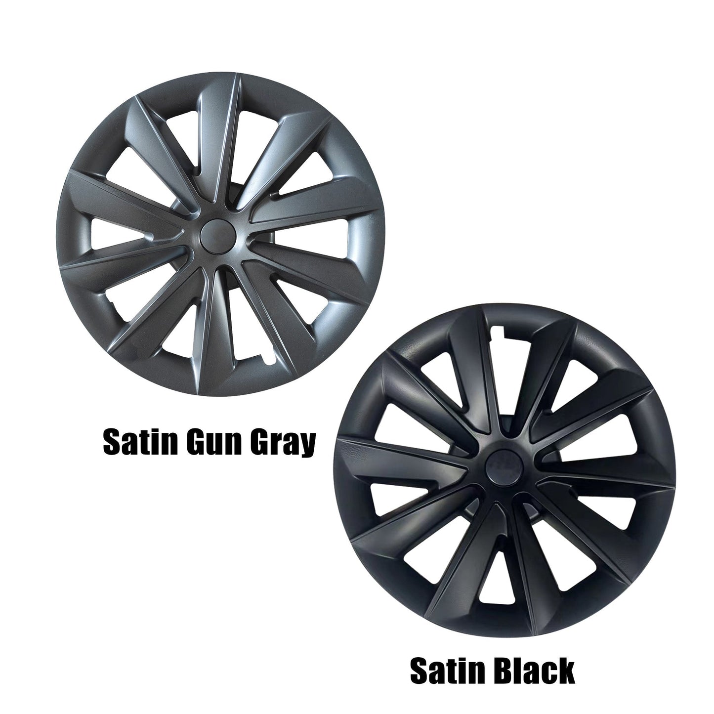 Hubcaps For Tesla Model 3 18'' Aero Wheels 2017-2023 - Cyclone Style