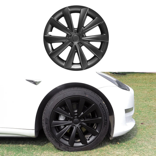 Hubcaps For Tesla Model 3 18'' Aero Wheels 2017-2023 - Cyclone Style