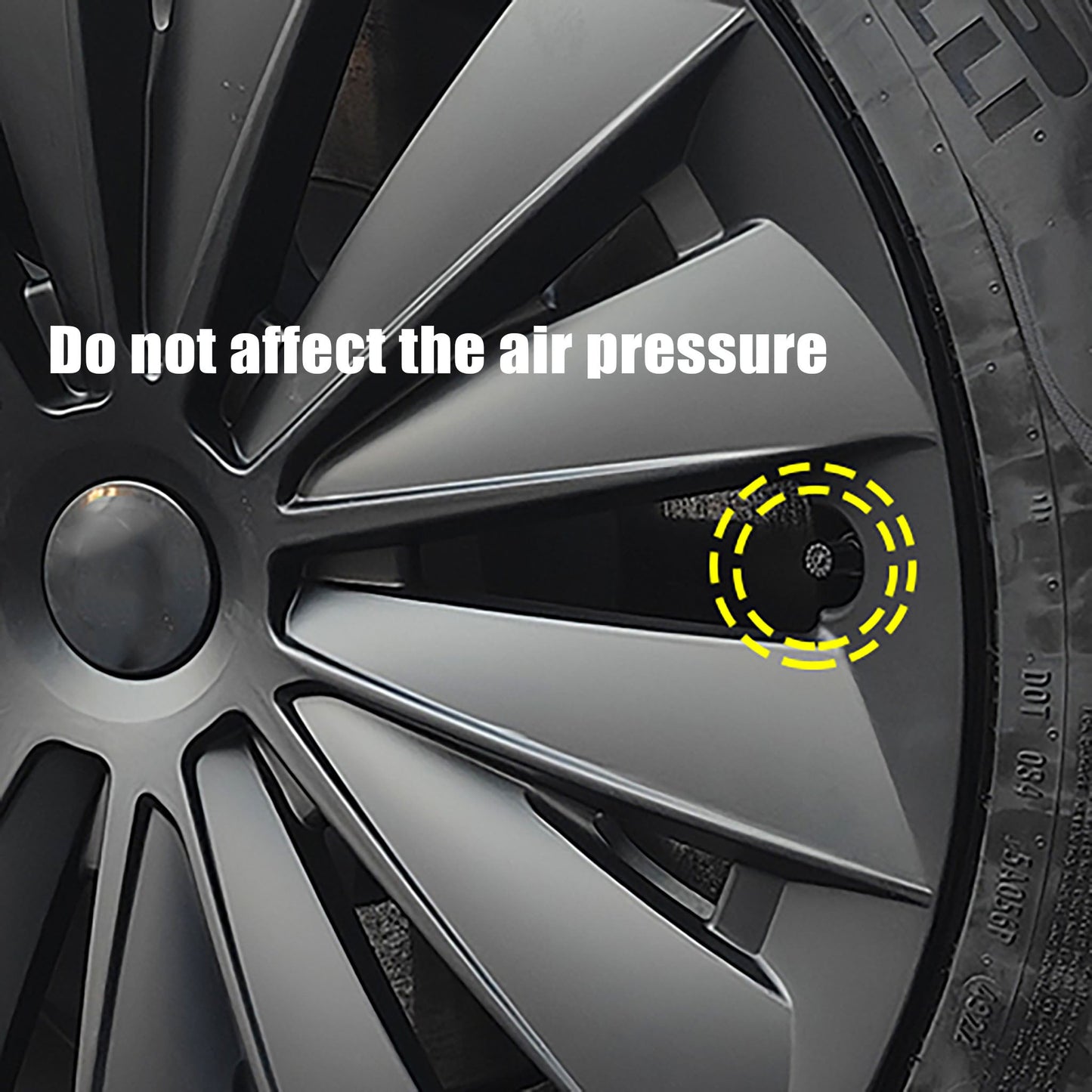 Wheel Covers For Tesla Model Y 19'' Gemini Wheels 2020-2024 - Cyclone Style Hubcaps