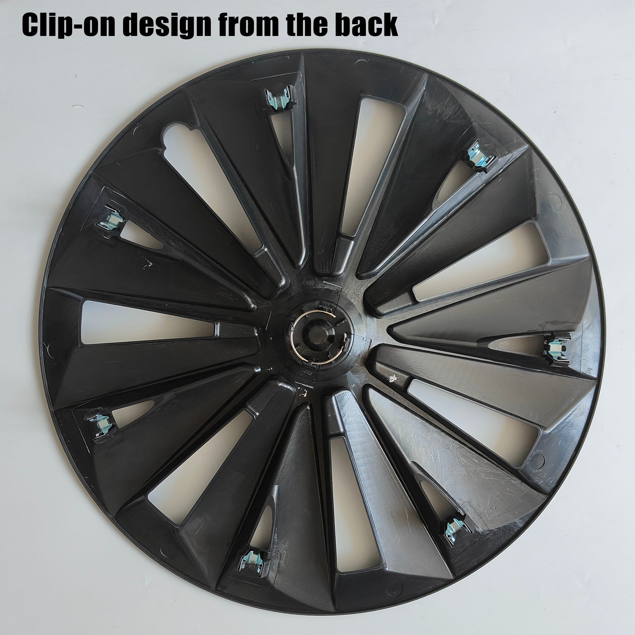 Wheel Covers For Tesla Model Y 19'' Gemini Wheels 2020-2025 - Cyclone Style Hubcaps