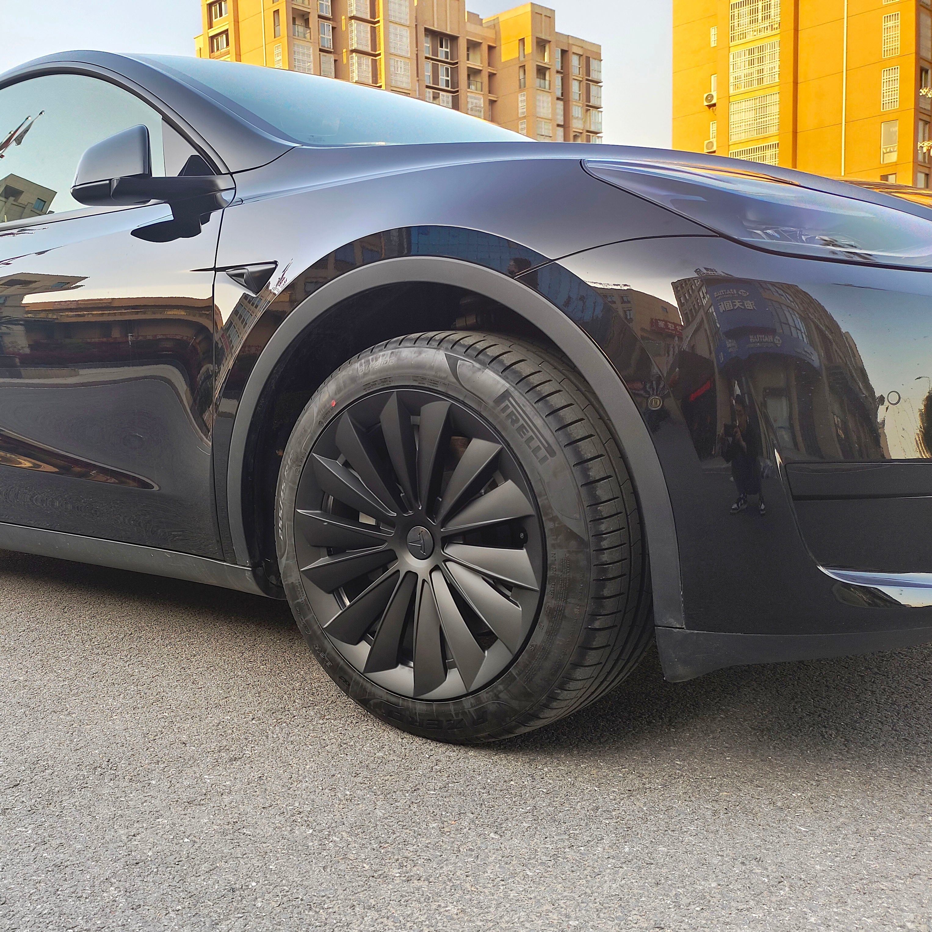 Wheel Covers For Tesla Model Y 19'' Gemini Wheels 2020-2025 - Cyclone Style Hubcaps