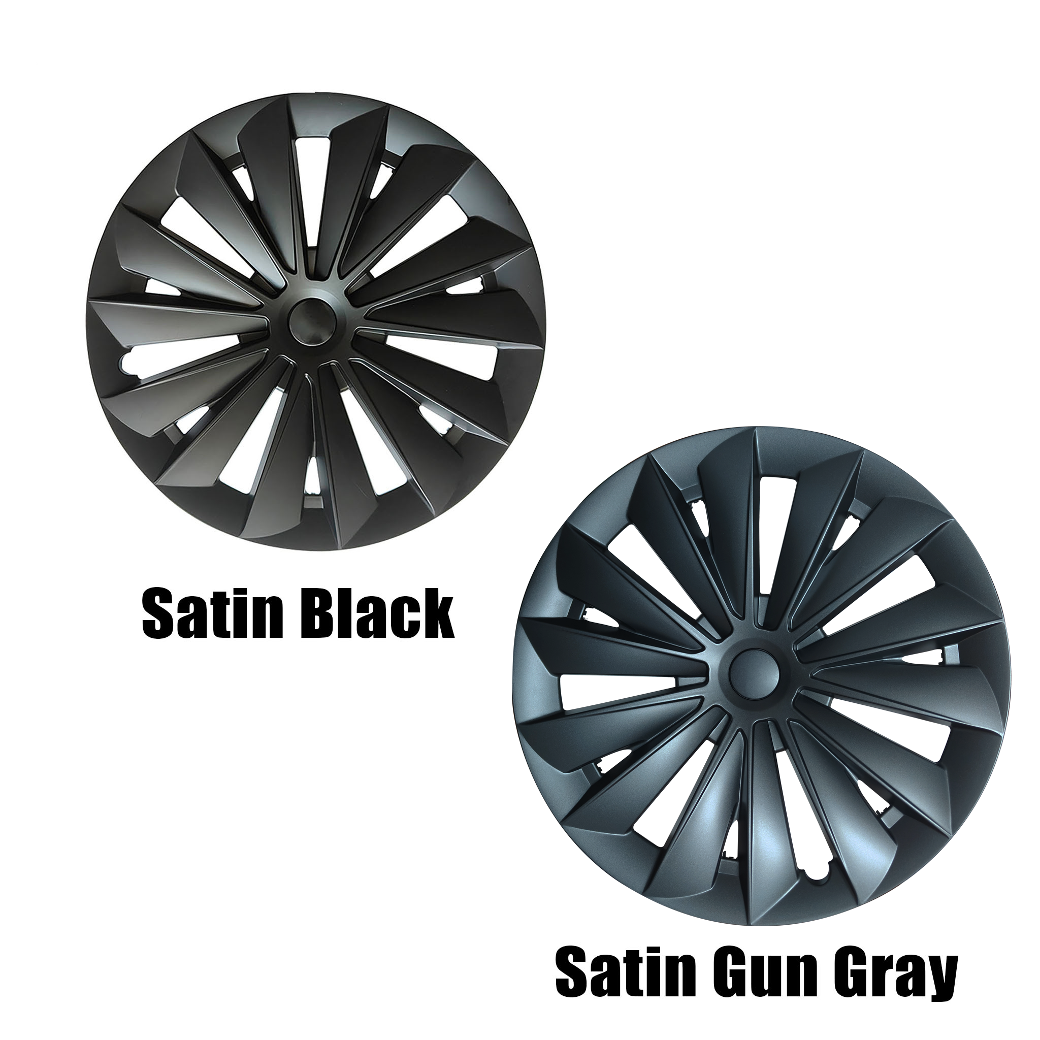 Wheel Covers For Tesla Model Y 19'' Gemini Wheels 2020-2025 - Cyclone Style Hubcaps