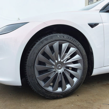 Hubcaps For Tesla 2024+ New Model 3 Highland 18‘’ Photon Wheels - Cyclone Style