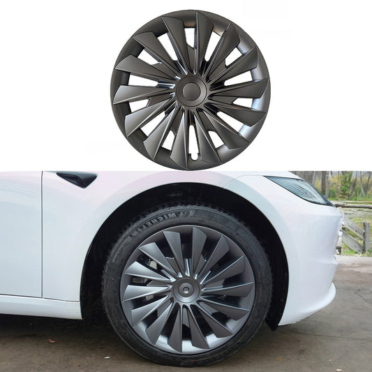 Hubcaps For Tesla 2024+ New Model 3 Highland 18‘’ Photon Wheels - Cyclone Style