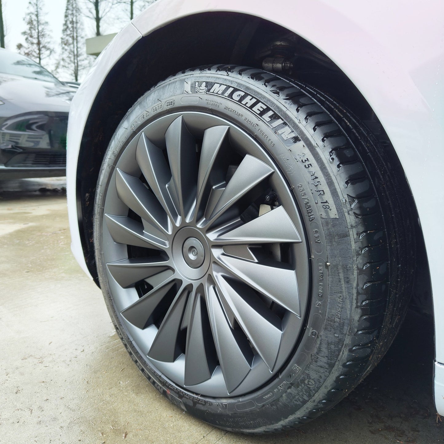 Hubcaps For Tesla 2024+ New Model 3 Highland 18‘’ Photon Wheels - Cyclone Style