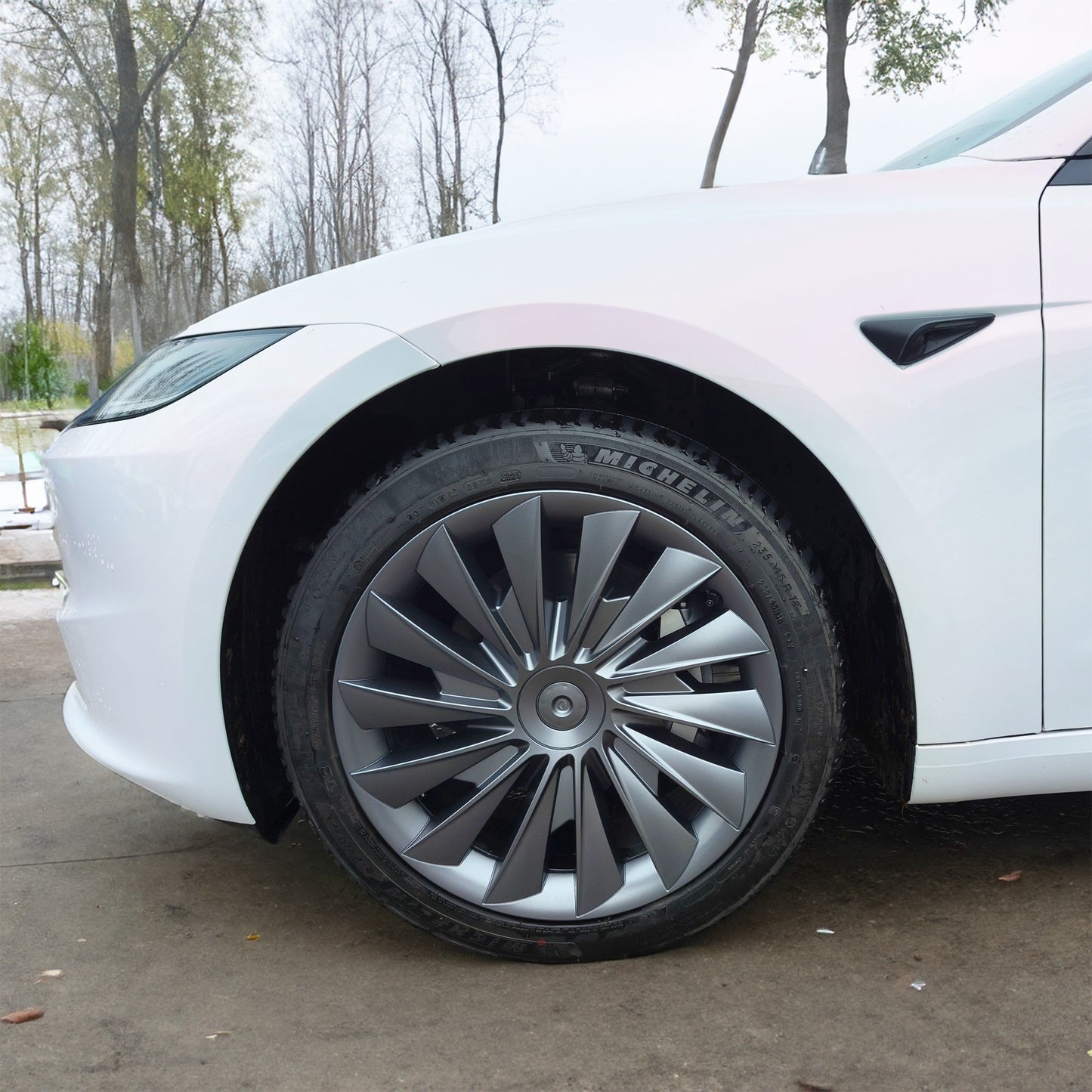 Hubcaps For Tesla 2024+ New Model 3 Highland 18‘’ Photon Wheels - Cyclone Style