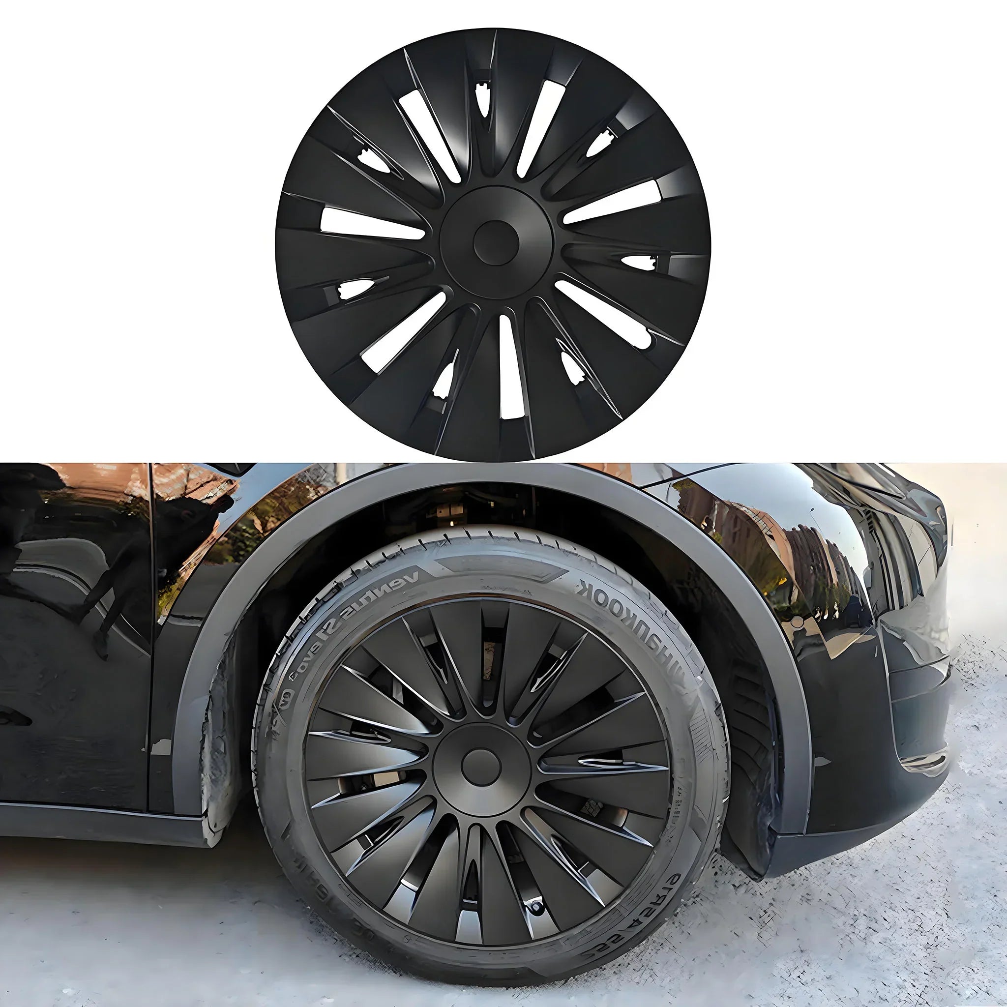Wheel Covers For Tesla Model Y 19" Gemini Wheels 2020-2025 - Induction Style