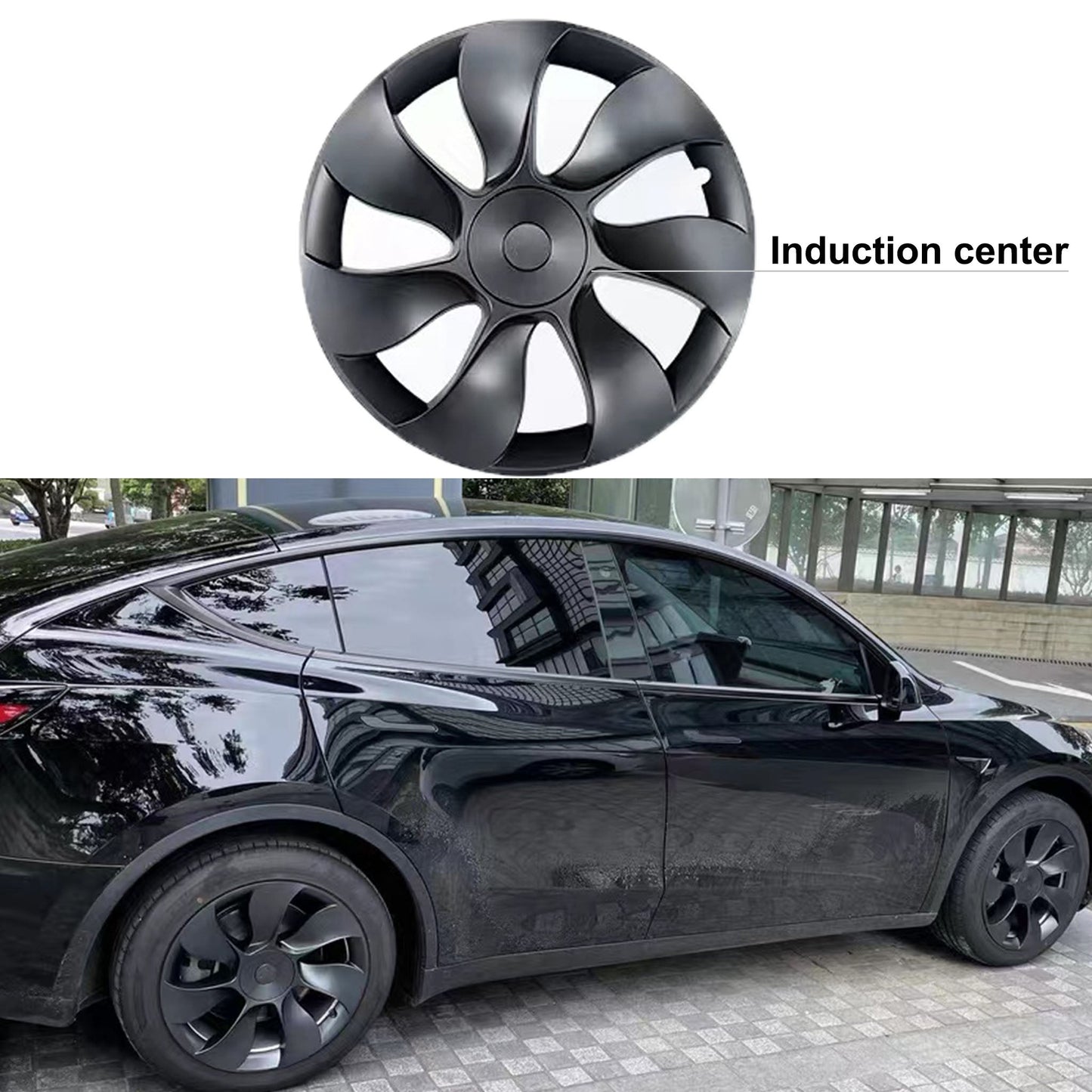 Performance Wheel Covers Replacement For Tesla Model Y 19" Gemini Wheels