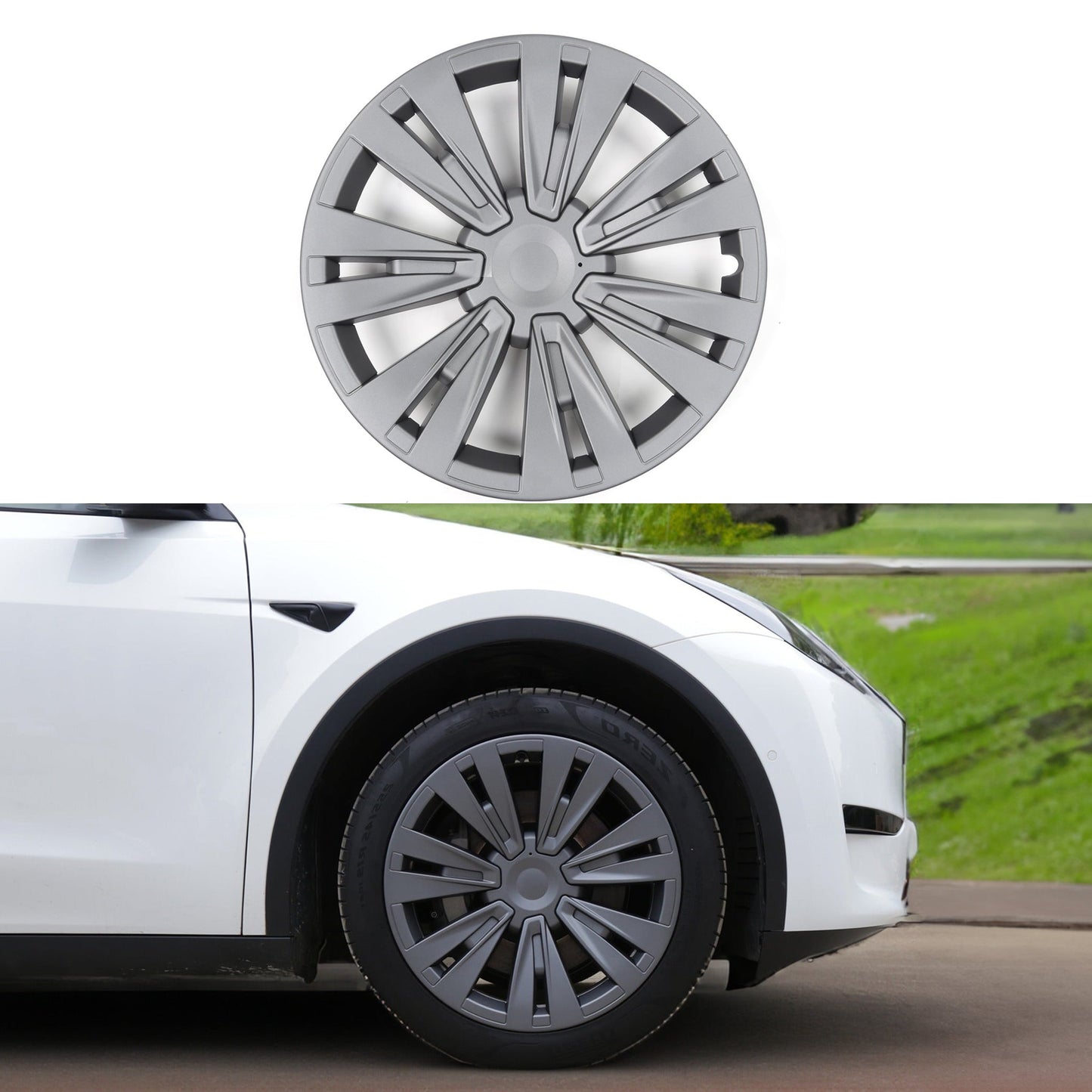 Wheel Covers For Tesla Model Y 19'' Gemini Wheels - Model X Wheel Style