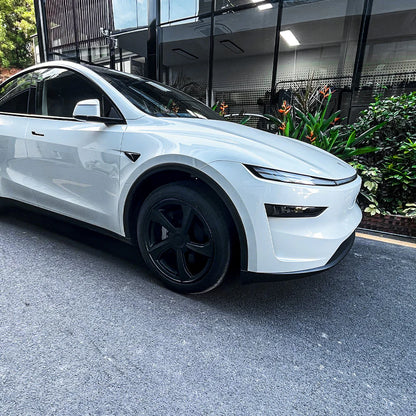 2025+ Tesla Model Y Juniper 19’’ Crossflow Wheel Cover Replacement | OEM-Style Black Rim Protectors