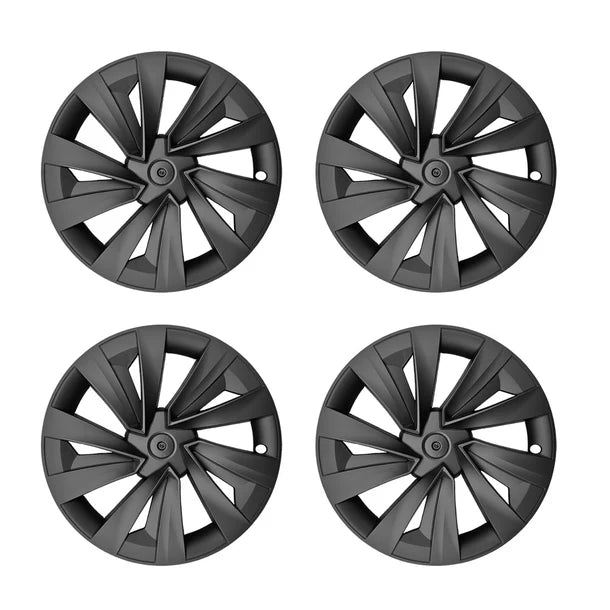Tesla Model Y Juniper 19" Crossflow Wheel Covers 4PCS | Helix Style ABS Polymer Rim Protectors (2025+)