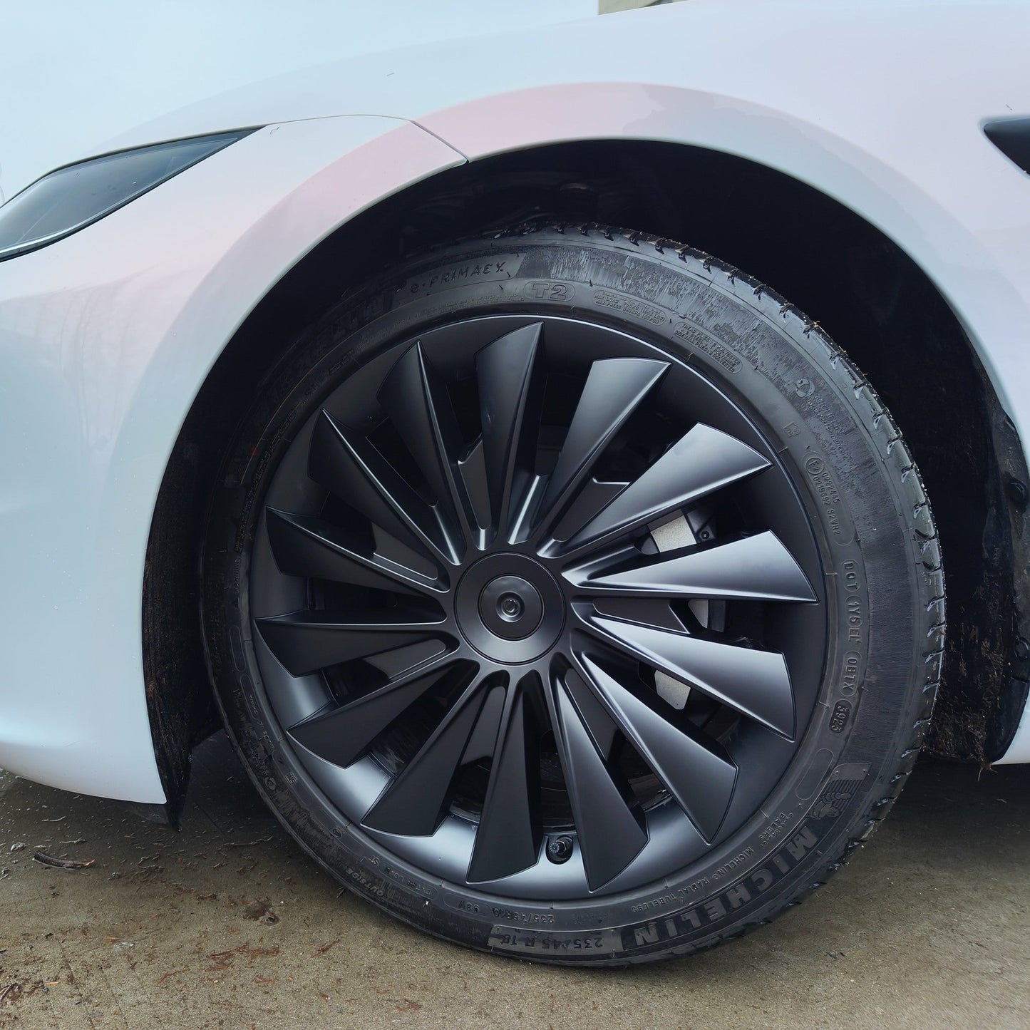 Hubcaps For Tesla 2024+ New Model 3 Highland 18‘’ Photon Wheels - Cyclone Style
