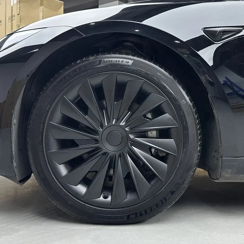 Hubcaps For Tesla 2024+ New Model 3 Highland 18‘’ Photon Wheels - Cyclone Style