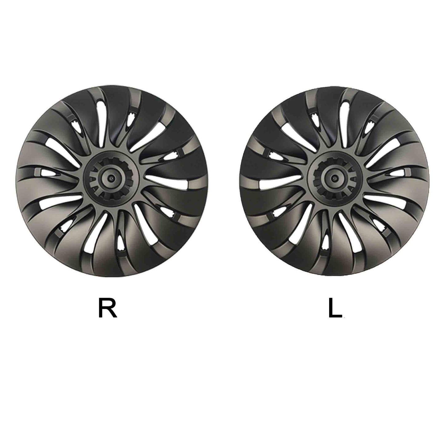 Uberturbine Wheel Covers for Tesla Model Y 19'' Gemini Wheels (Directional)