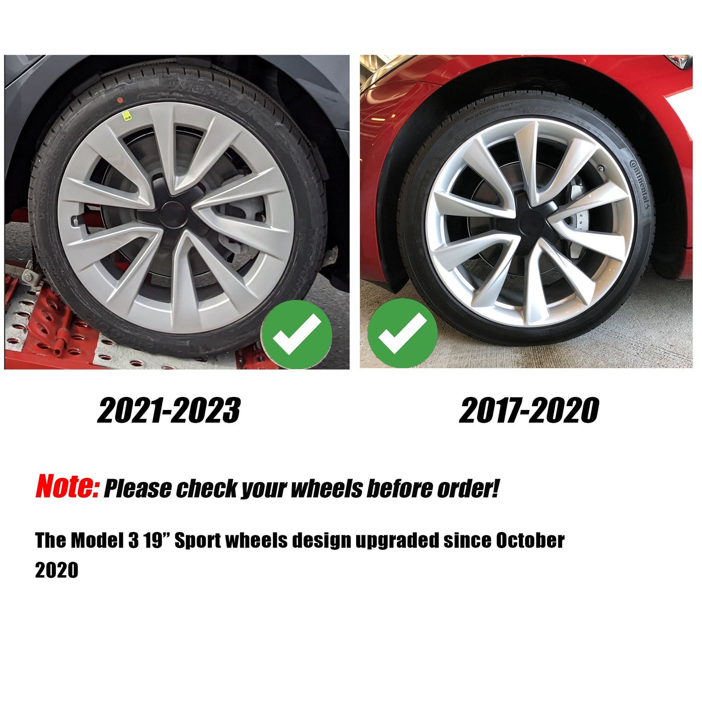 Uberturbine Wheel Covers For Tesla Model 3 19'' Sport Wheels (2017-2023)