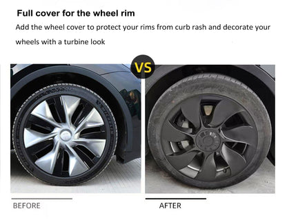 Performance Wheel Covers Replacement For Tesla Model Y 19" Gemini Wheels