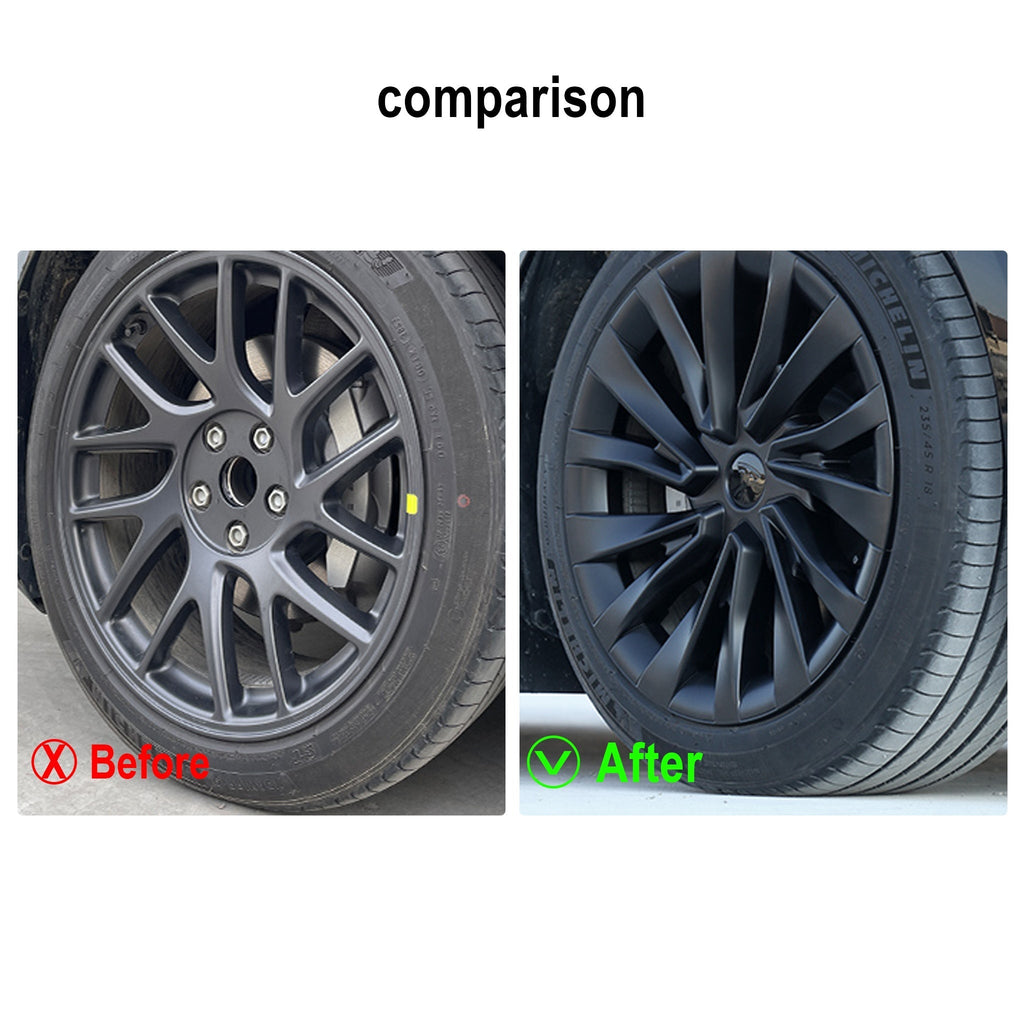 Tesla Wheel Cover for 2024+ New Model 3 Highland 18'' Photon Wheels - Nova Sporty Style