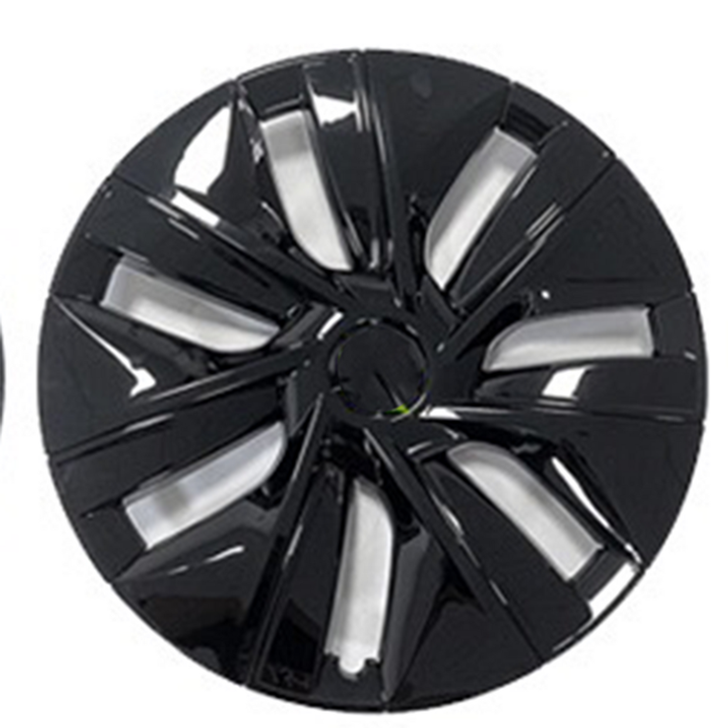 Tesla Model Y 19 Inch Gemini Wheel Cover Matte Black Hubcaps (4 Pcs Set) Curb Rash Protection