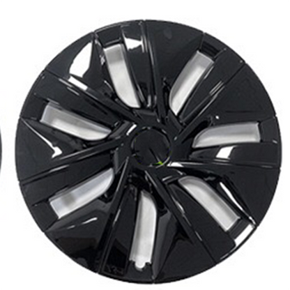 Tesla Model Y 19 Inch Gemini Wheel Cover Matte Black Hubcaps (4 Pcs Set) Curb Rash Protection