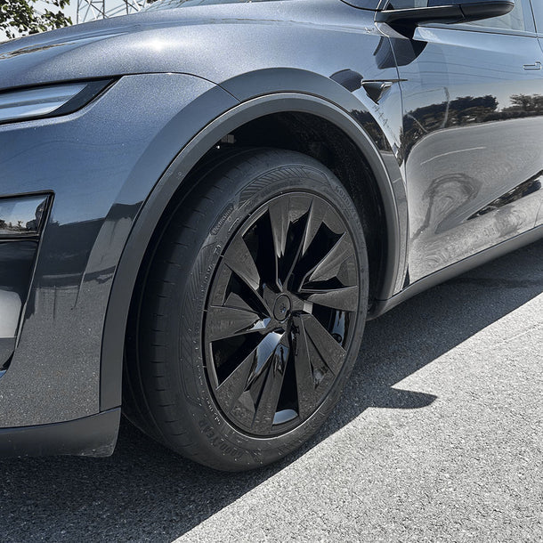 Tesla Model Y Juniper 19" Crossflow Wheel Covers 4PCS | Helix Style ABS Polymer Rim Protectors (2025+)