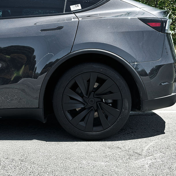 Tesla Model Y Juniper 19" Crossflow Wheel Covers 4PCS | Helix Style ABS Polymer Rim Protectors (2025+)