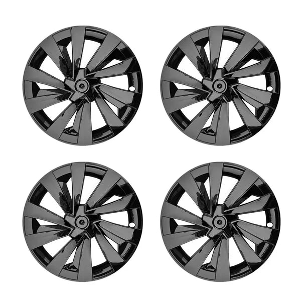 Tesla Model Y Juniper 19" Crossflow Wheel Covers 4PCS | Helix Style ABS Polymer Rim Protectors (2025+)