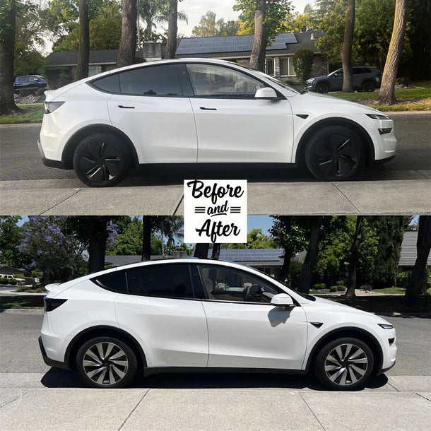 Tesla Model Y Juniper 19" Crossflow Wheel Covers 4PCS | Helix Style ABS Polymer Rim Protectors (2025+)