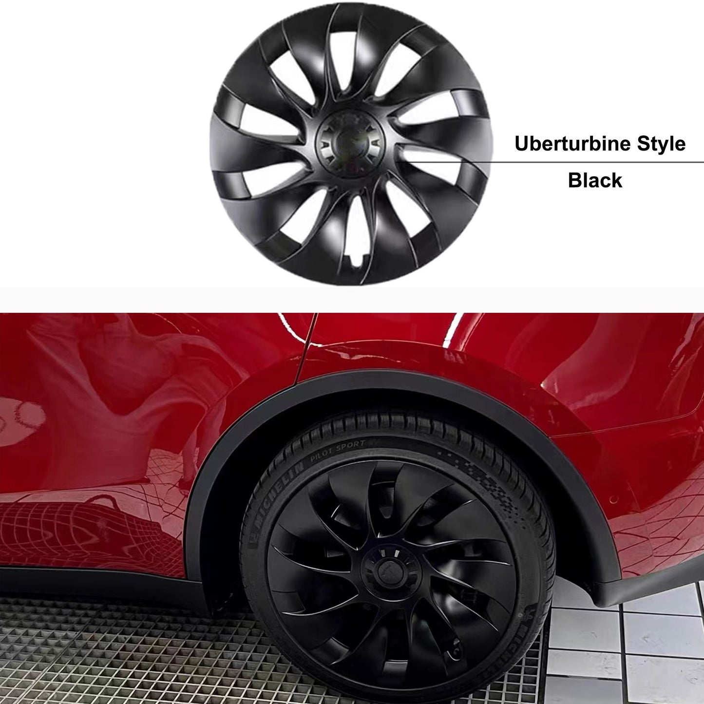 Performance Wheel Covers for Tesla Model Y 20'' Induction Wheels 2020-2024