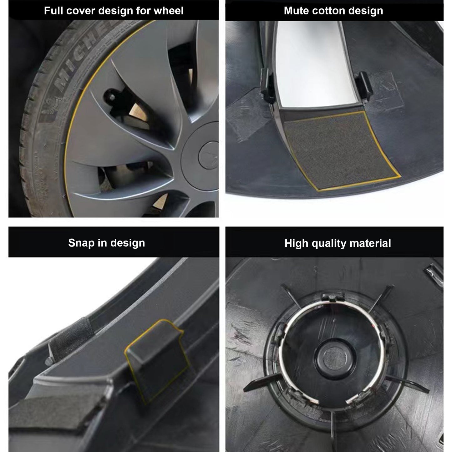 Performance Wheel Covers for Tesla Model Y 20'' Induction Wheels 2020-2024