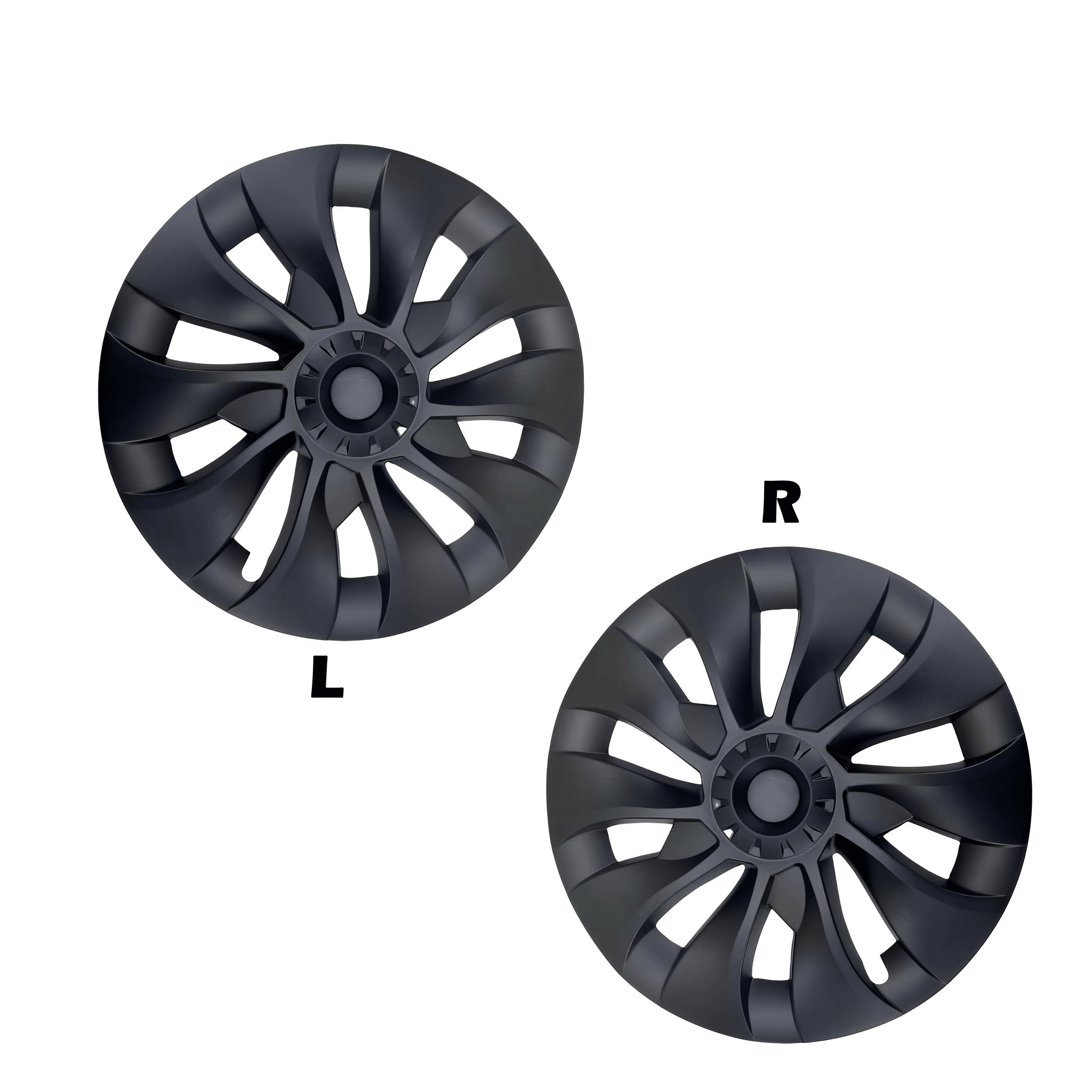 Hubcaps For Tesla Model 3 18'' Aero Wheels Symmetrical & Uberturbine Style