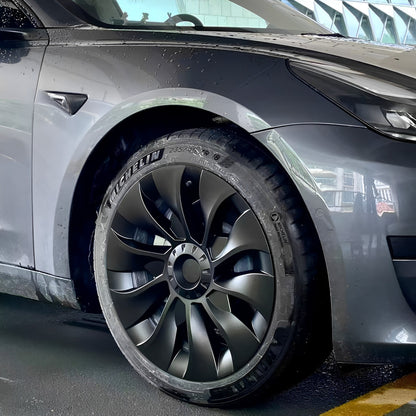Hubcaps For Tesla Model 3 18'' Aero Wheels Symmetrical & Uberturbine Style