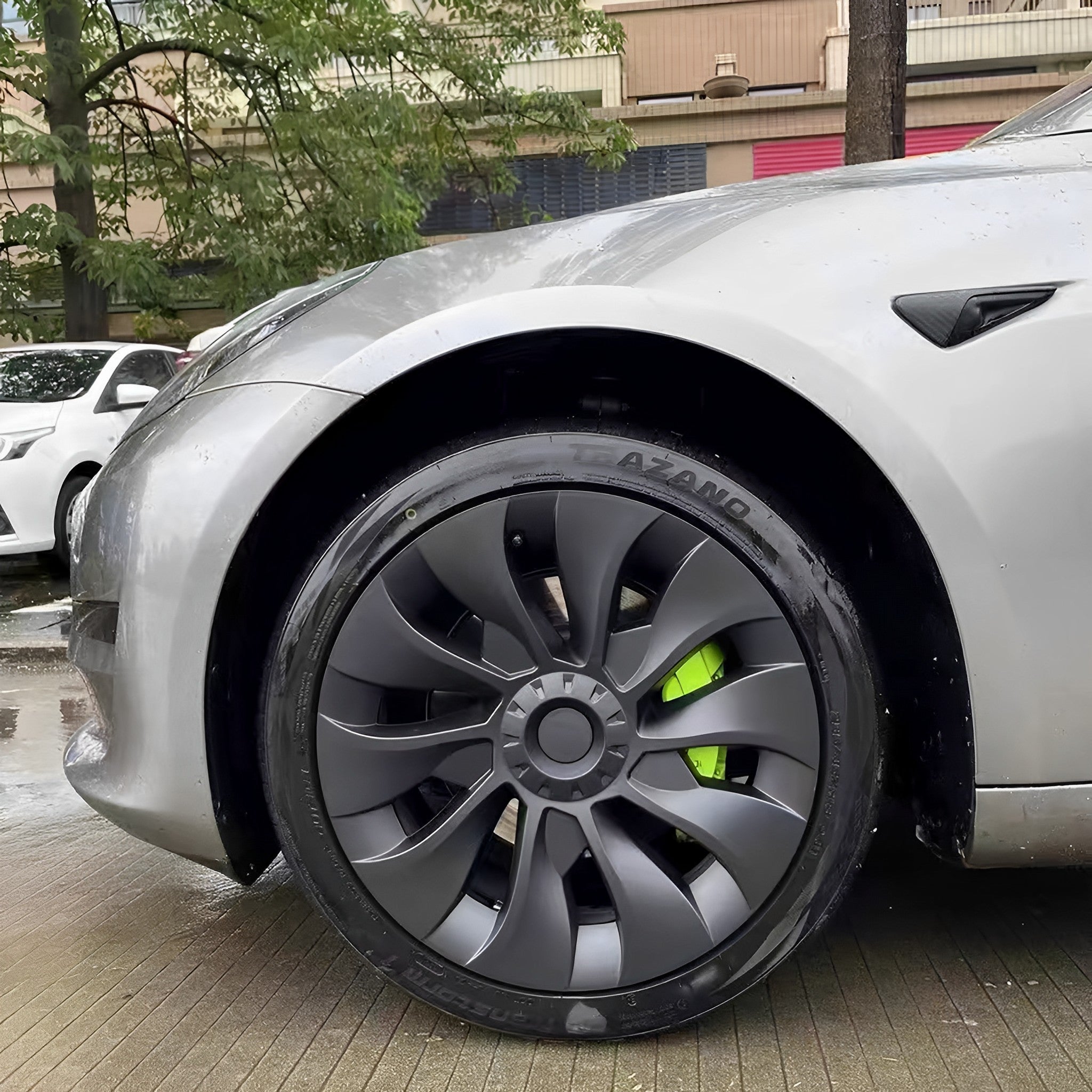 Hubcaps For Tesla Model 3 18'' Aero Wheels Symmetrical & Uberturbine Style