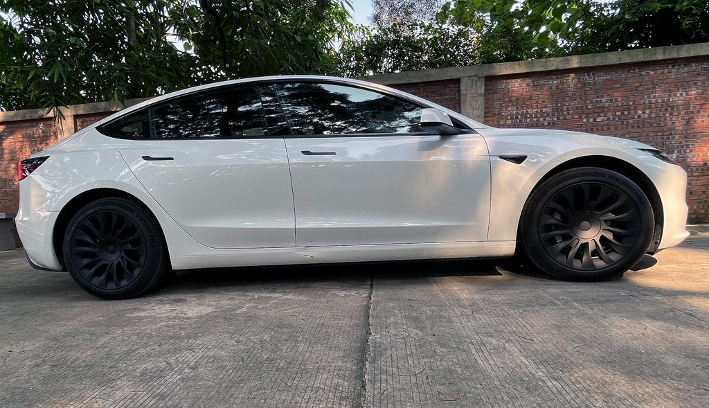 Uberturbine Aero Wheel Covers for Tesla 2024+ New Model 3 Highland 18’’ Photon Wheels