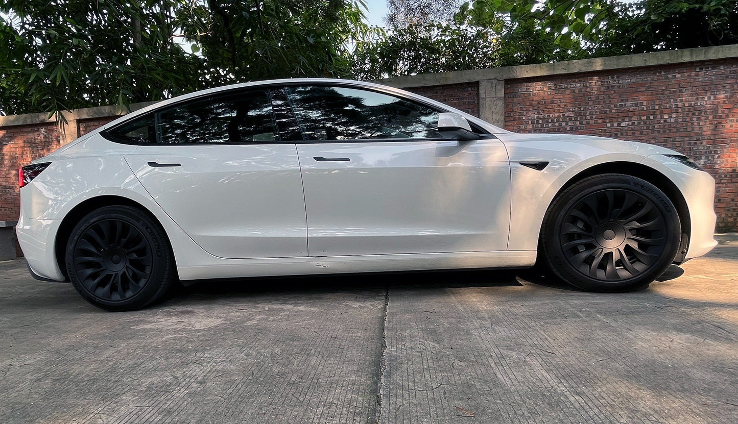 Uberturbine Aero Wheel Covers for Tesla 2024+ New Model 3 Highland 18’’ Photon Wheels