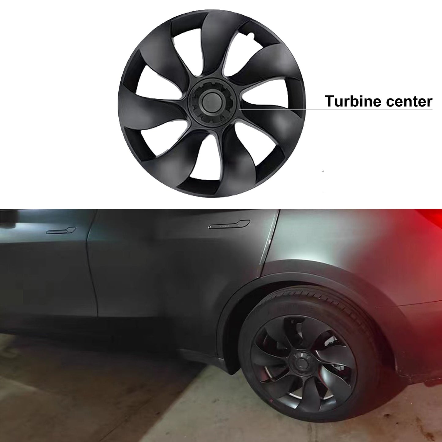 Performance Wheel Covers Replacement For Tesla Model Y 19" Gemini Wheels