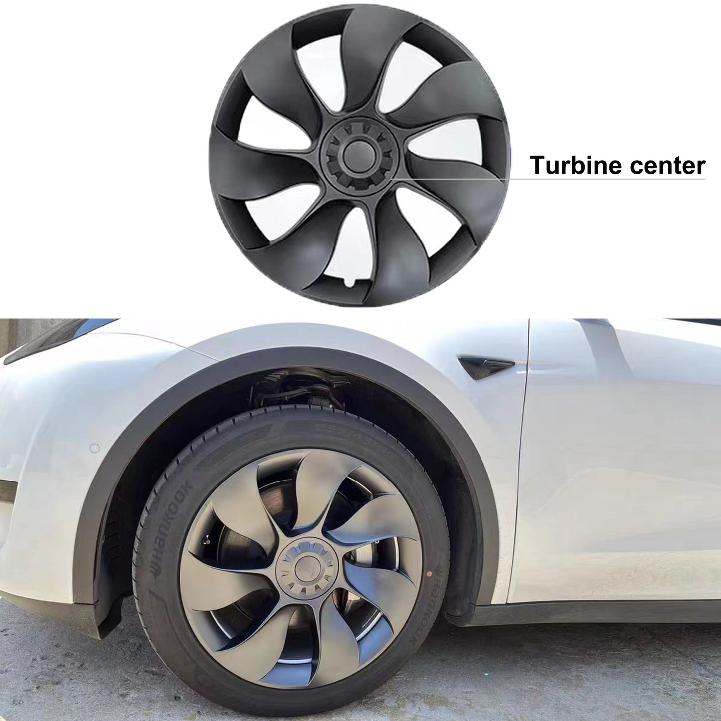 Performance Wheel Covers Replacement For Tesla Model Y 19" Gemini Wheels
